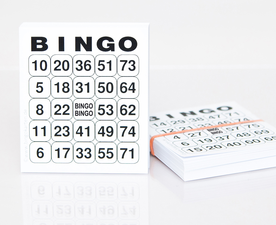 Bingo-Karten zum Mitspielen